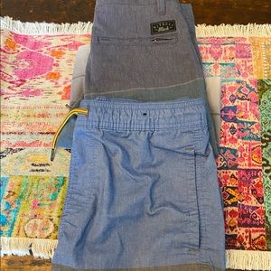 2 pair of boys medium hybrid shorts in like new condition.